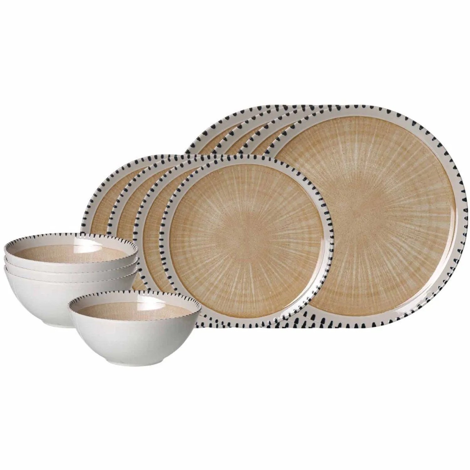 Ritzenhoff & Breker Natura Basic-Set 12-teilig Creme
