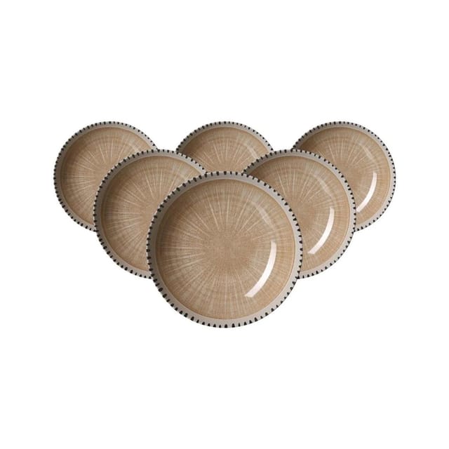 Ritzenhoff & Breker Natura Suppenteller 21 cm 6er Set Creme