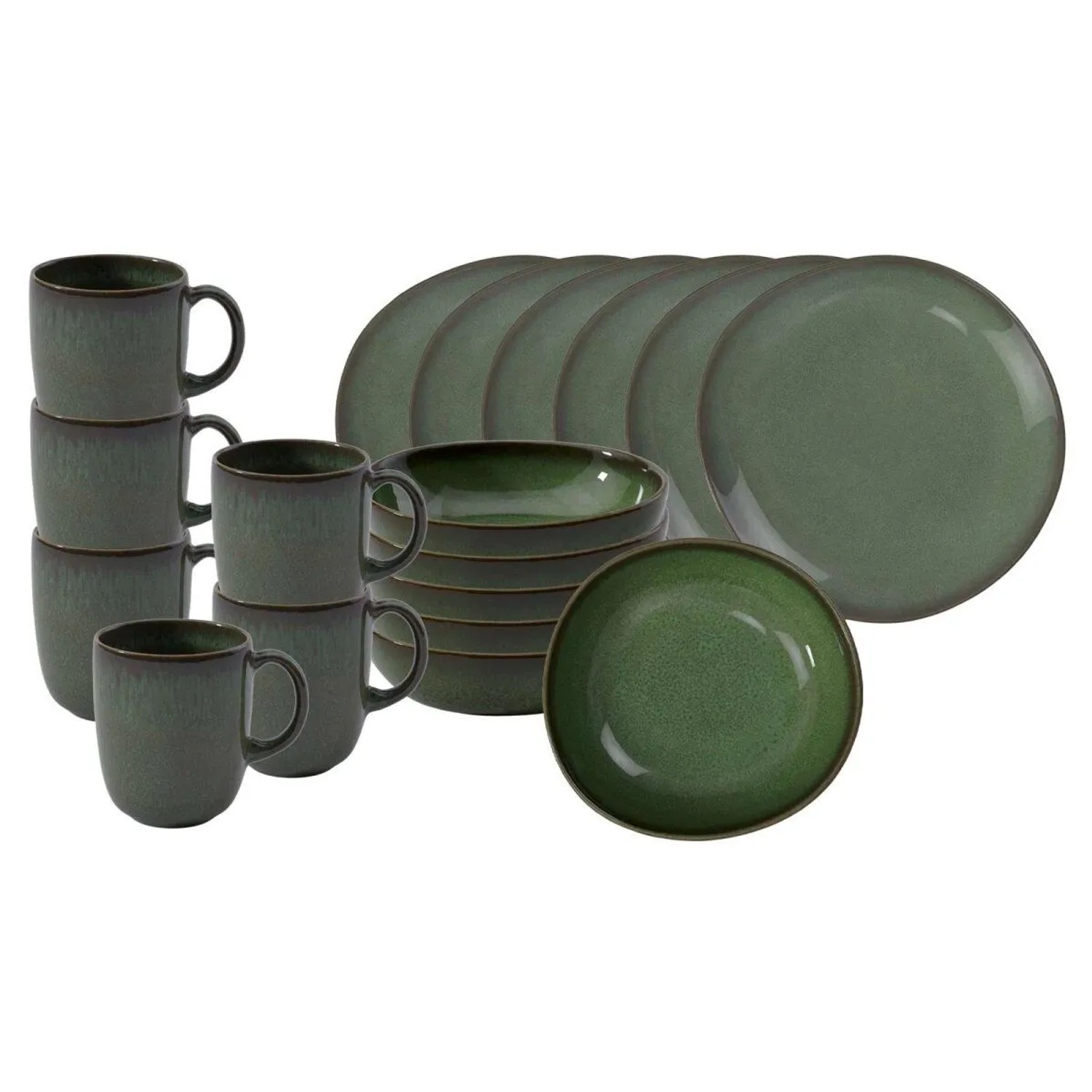 like. by Villeroy & Boch Lave Frühstücks-Set 18-teilig Vert