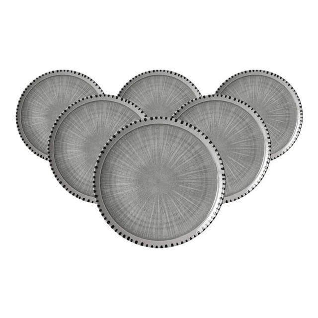Ritzenhoff & Breker Natura Speiseteller 26 cm 6er Set Grau