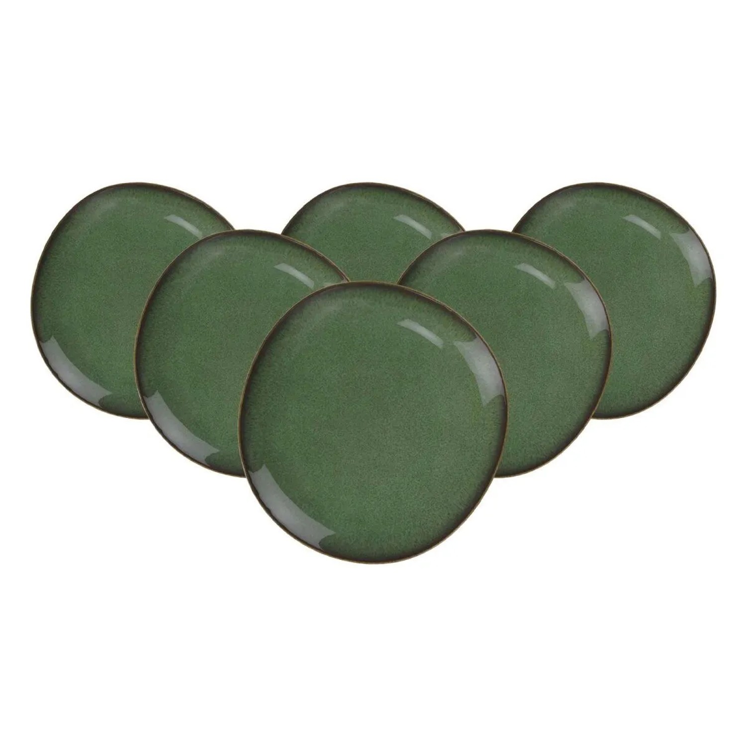 like. by Villeroy & Boch Lave Brotteller 17,6 x 16,8 cm 6er Set Vert