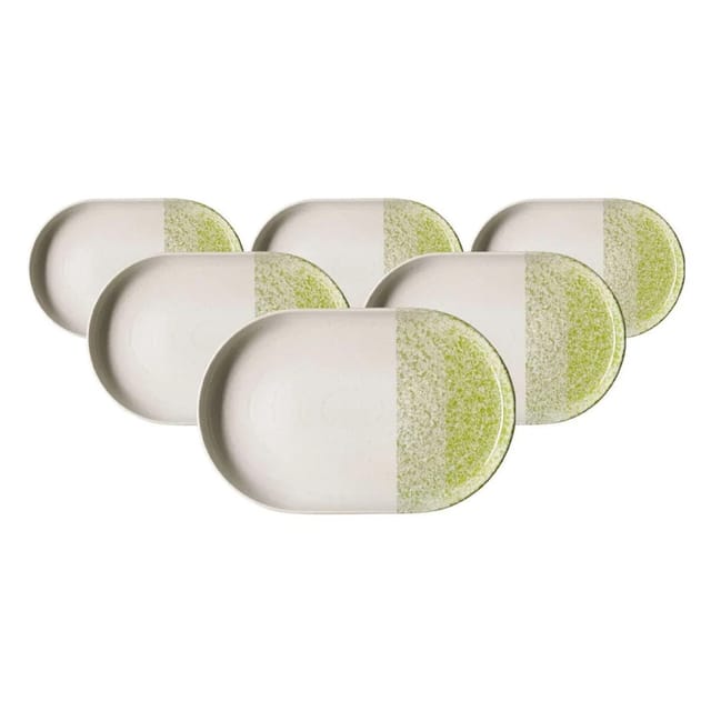 Ritzenhoff & Breker Trio Servierplatte 20 x 13 cm 6er Set Grün