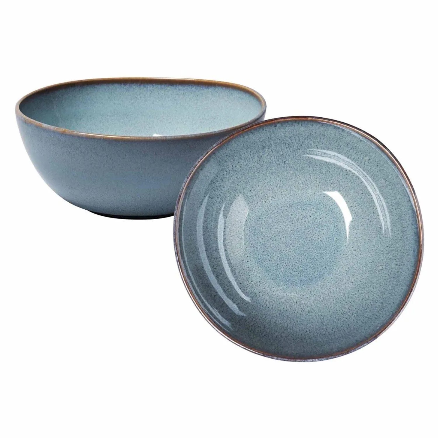 like. by Villeroy & Boch Lave Servierschüssel 28,4 cm 2er Set Glacé