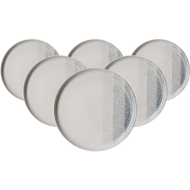 Ritzenhoff & Breker Trio Speiseteller 25 cm 6er Set Grau