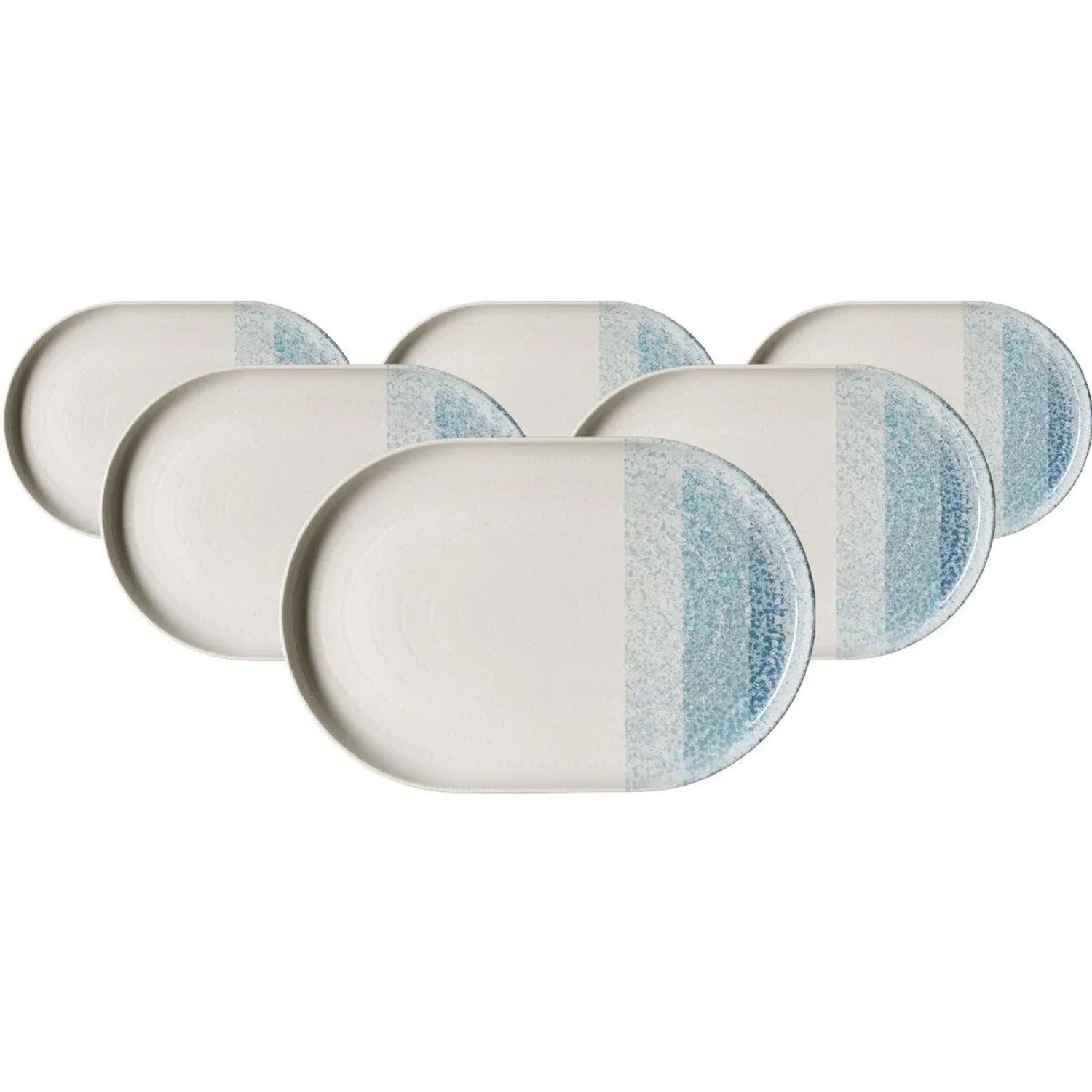 Ritzenhoff & Breker Trio Servierplatte 30 x 20 cm 6er Set Blau