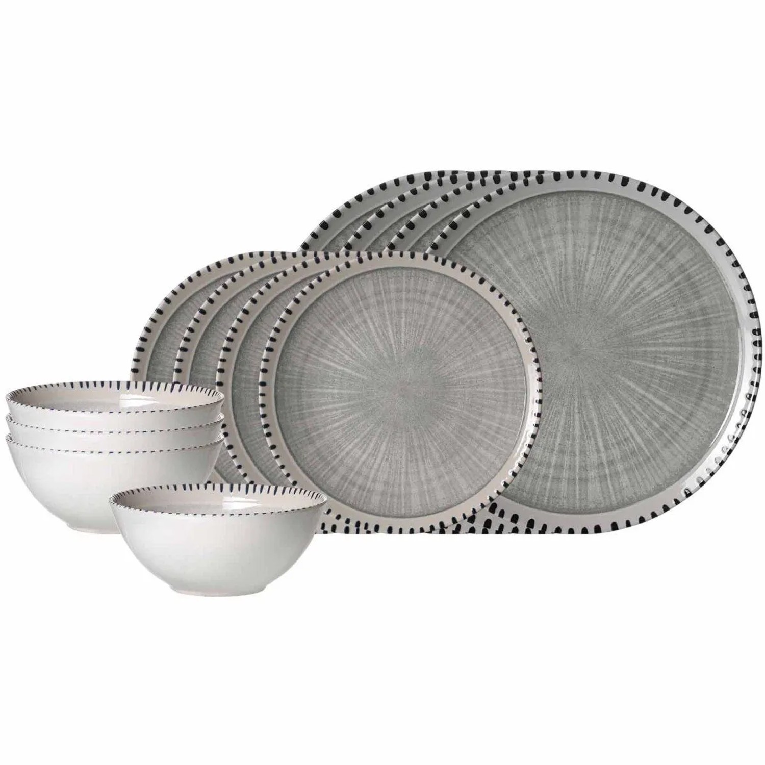 Ritzenhoff & Breker Natura Basic-Set 12-teilig Grau