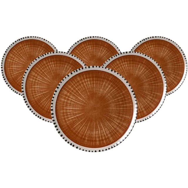Ritzenhoff & Breker Natura Platzteller 32 cm 6er Set Braun