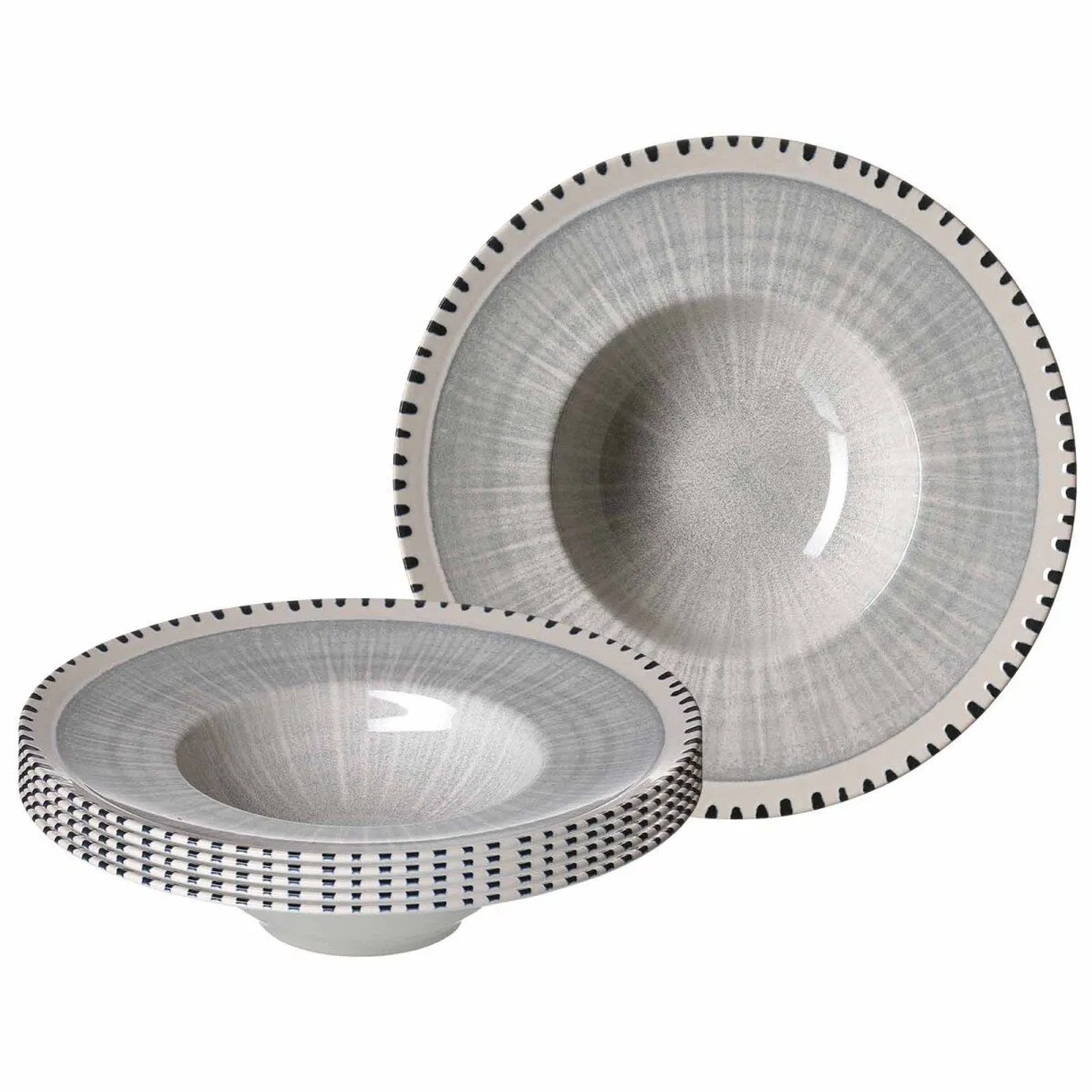 Ritzenhoff & Breker Natura Gourmetteller 28 cm 6er Set Grau