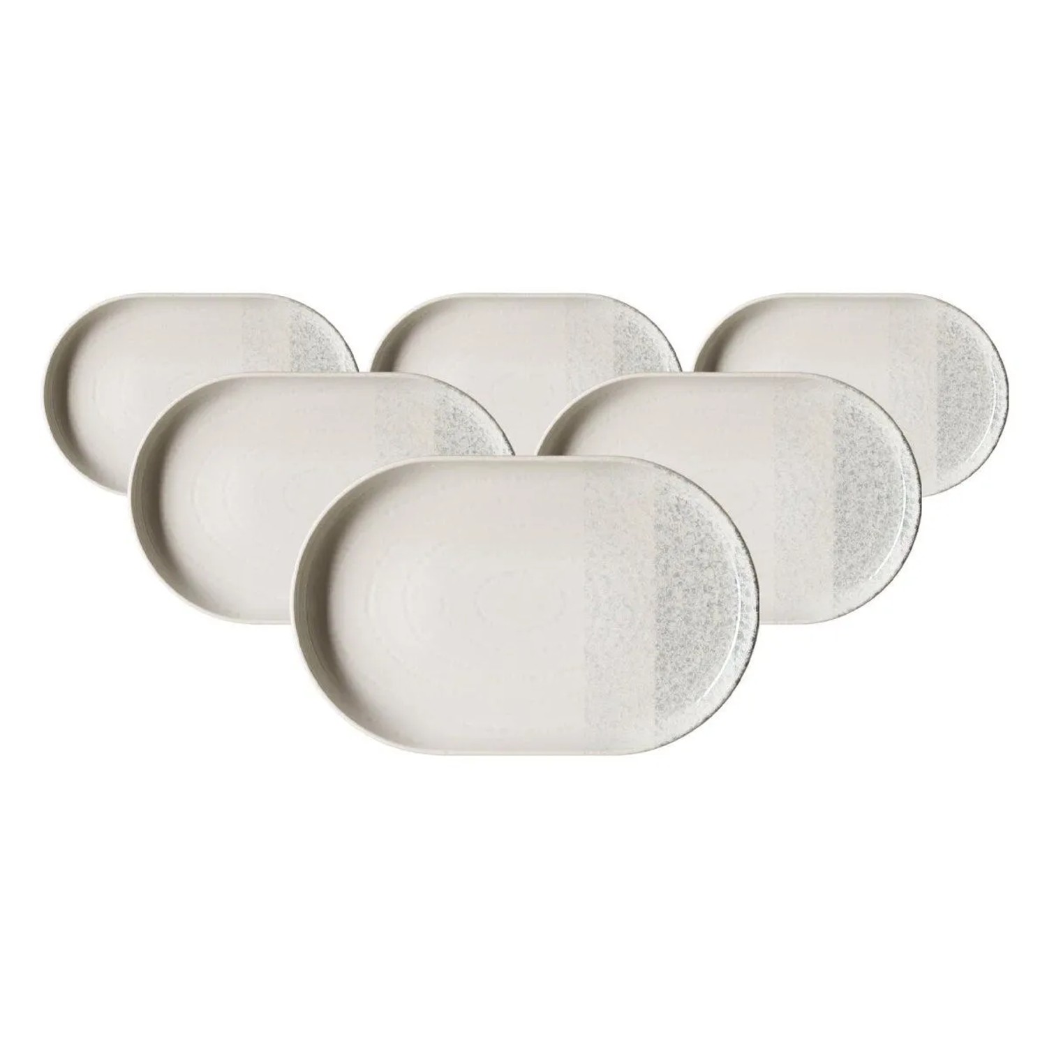 Ritzenhoff & Breker Trio Servierplatte 20 x 13 cm 6er Set Grau