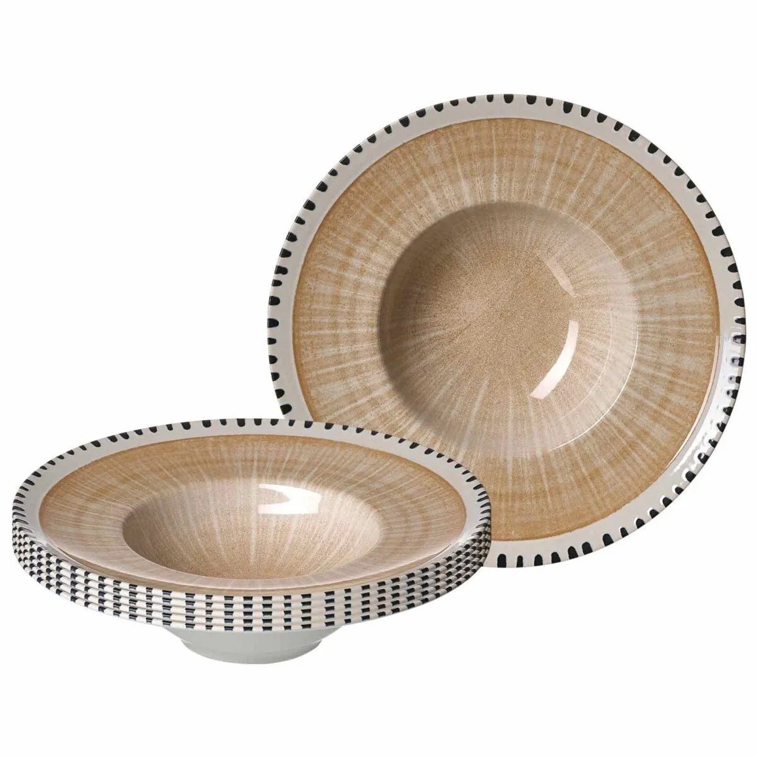Ritzenhoff & Breker Natura Gourmetteller 28 cm 6er Set Creme