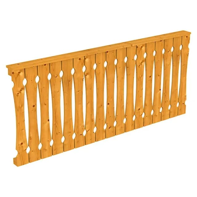 SKANHOLZ Brüstung, B x H: 220 x 96 cm, Holz, Farbe: eiche hell