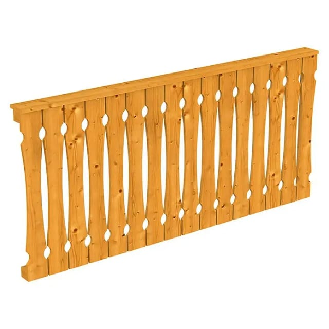 SKANHOLZ Seitenwand, B x H: 205 x 96 cm, Holz, Farbe: eiche hell