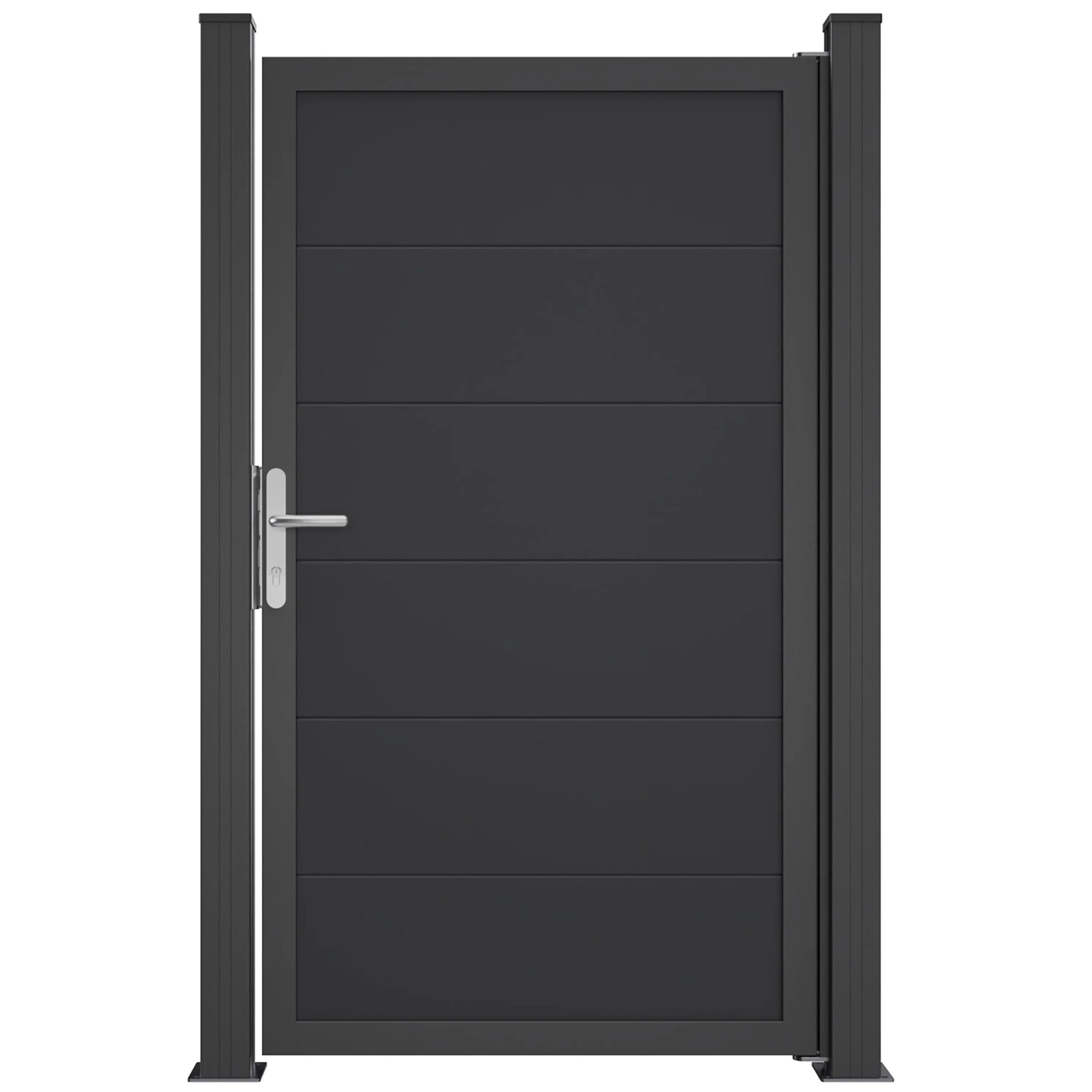 GroJa Tor BasicLine Nova 1-flügelig 100 cm x 180 cm Anthrazit