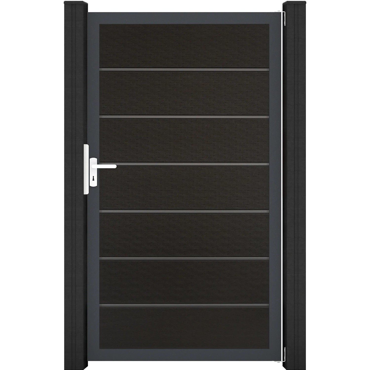 GroJa Tor Solid Grande Premium 150 cm x 180 cm Schwarz Co-Extrudiert