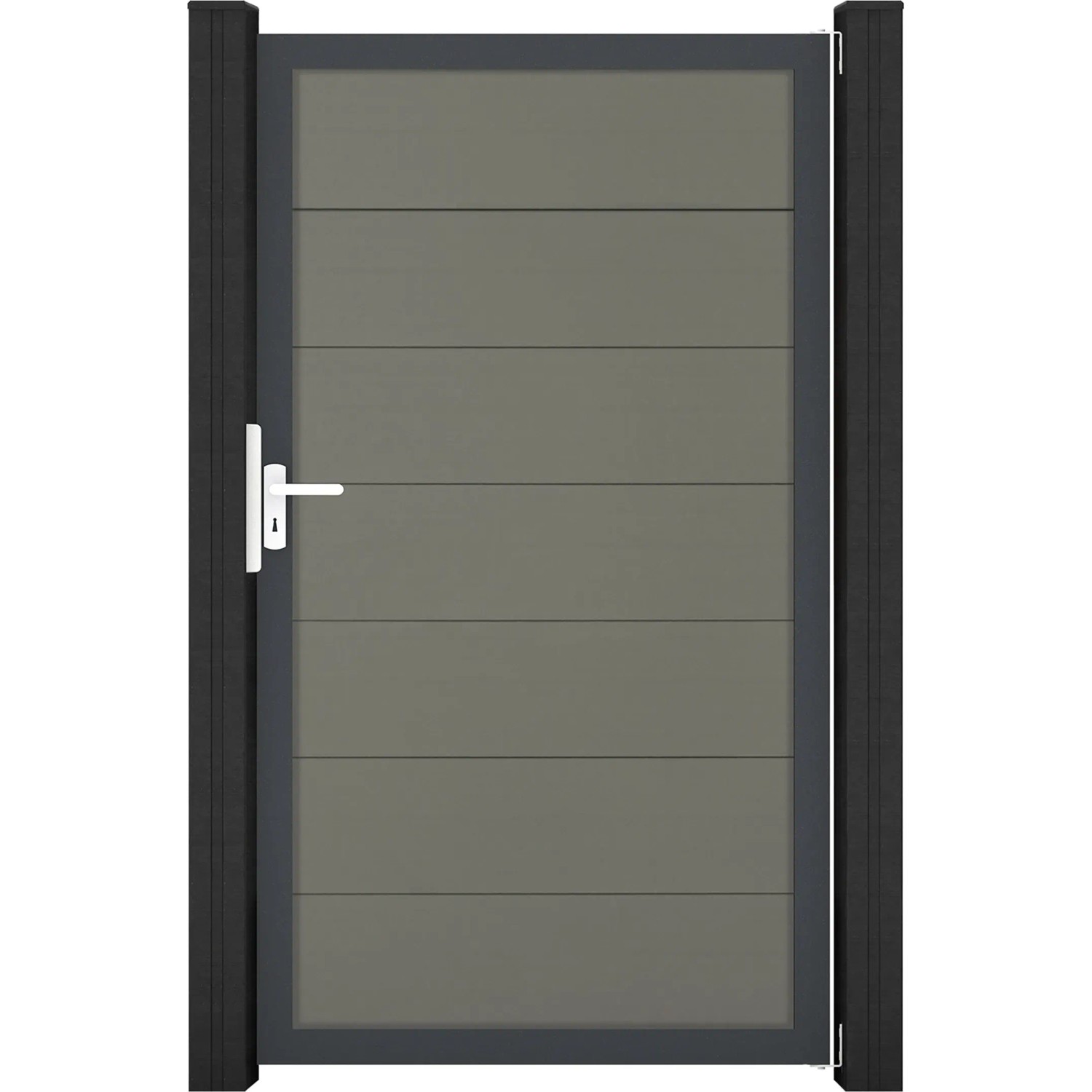 GroJa Tor Solid Grande 150 cm x 180 cm Grau Rahmen DB703