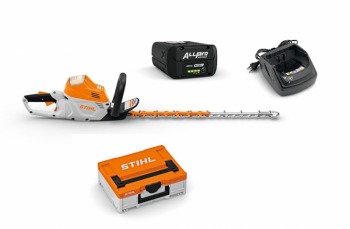 STIHL HSA 100 mit Akku AP 30.1 P und Ladegerät AL 101 in Akku-Box S