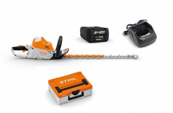 STIHL HSA 100 mit Akku AP 20.1 P und Ladegerät AL 101 in Akku-Box S