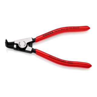 KNIPEX 46 21 A11 Sicherungsringzange für Außenringe auf Wellen mit Kunststoff überzogen schwarz atramentiert 125 mm