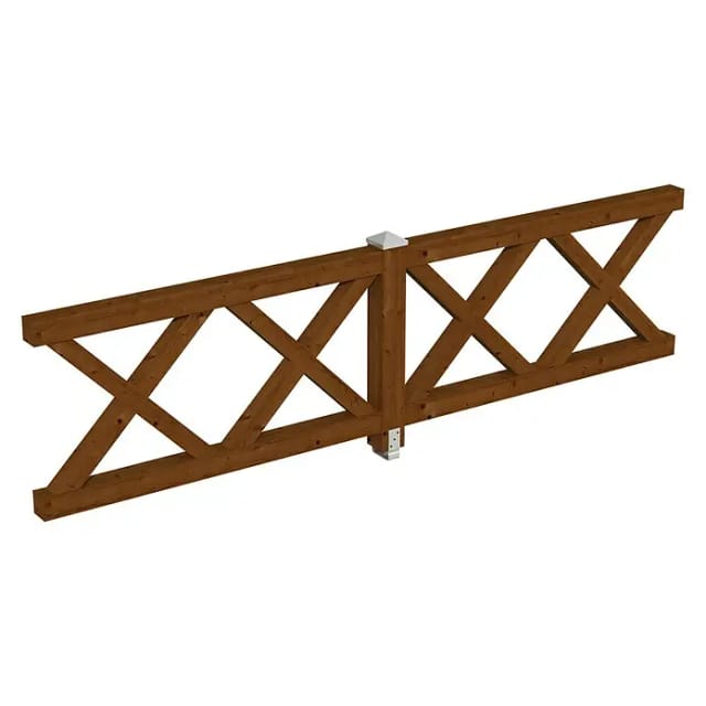 SKANHOLZ Brüstung, B x H: 335 x 84 cm, Holz, Farbe: nussbaum