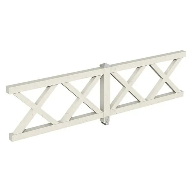 SKANHOLZ Brüstung, B x H: 335 x 84 cm, Holz, Farbe: weiß