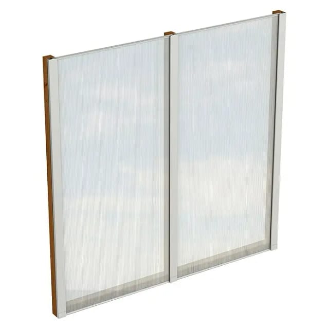 SKANHOLZ Seitenwand, B x H: 193 x 200 cm, Holz, Farbe: nussbaum