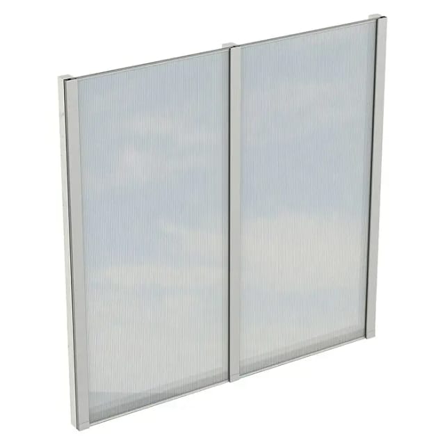 SKANHOLZ Seitenwand, B x H: 193 x 200 cm, Holz, Farbe: weiß