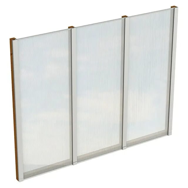 SKANHOLZ Seitenwand, B x H: 243 x 200 cm, Holz, Farbe: nussbaum