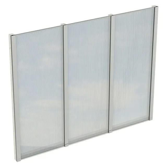 SKANHOLZ Seitenwand, B x H: 243 x 200 cm, Holz, Farbe: weiß