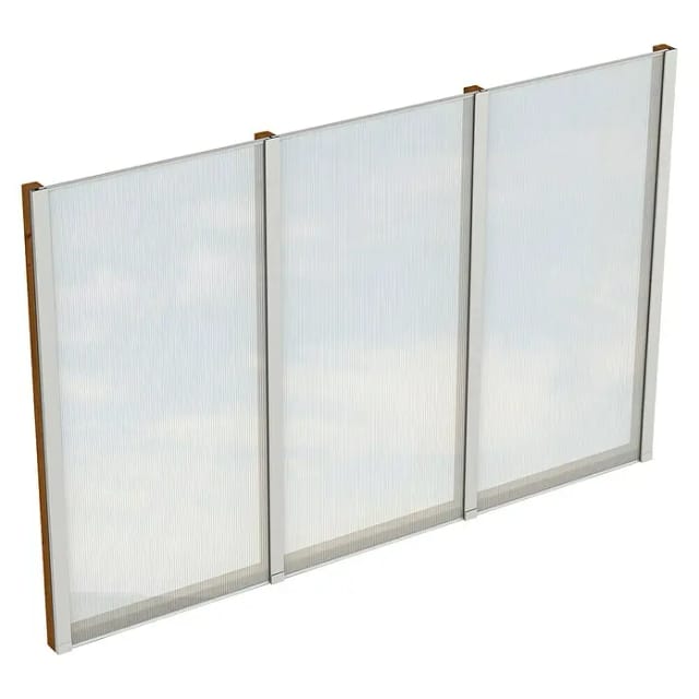 SKANHOLZ Seitenwand, B x H: 293 x 200 cm, Holz, Farbe: nussbaum