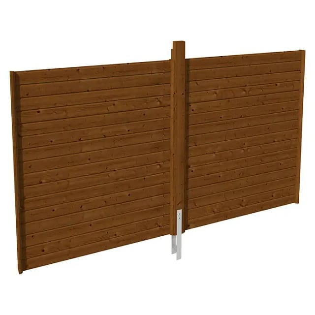 SKANHOLZ Rückwand, Breite: 355 cm, nussbaum