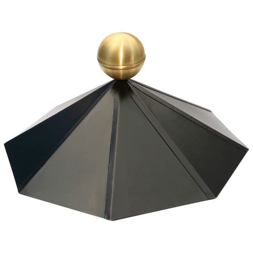 SKANHOLZ Firstkappe, 78,5 cm, schwarz, Stahlblech