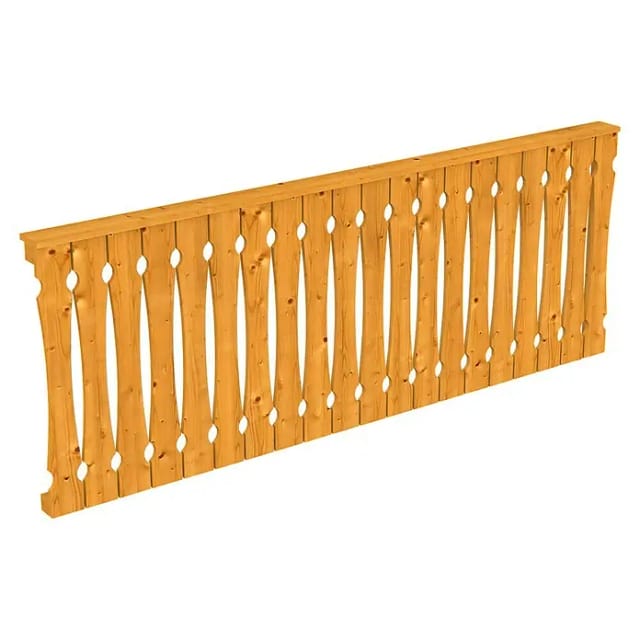 SKANHOLZ Seitenwand, B x H: 255 x 96 cm, Holz, Farbe: eiche hell