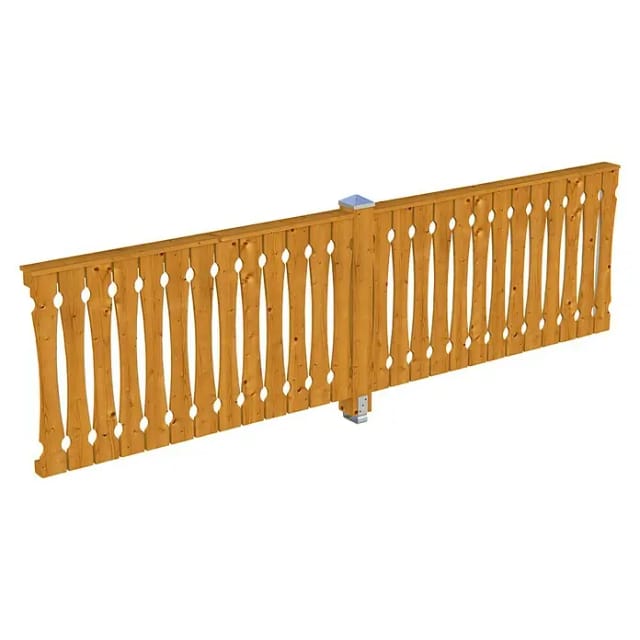SKANHOLZ Seitenwand, B x H: 355 x 96 cm, Holz, Farbe: eiche hell