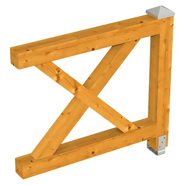 SKANHOLZ Brüstung, B x H: 108 x 84 cm, Holz, Farbe: eiche hell