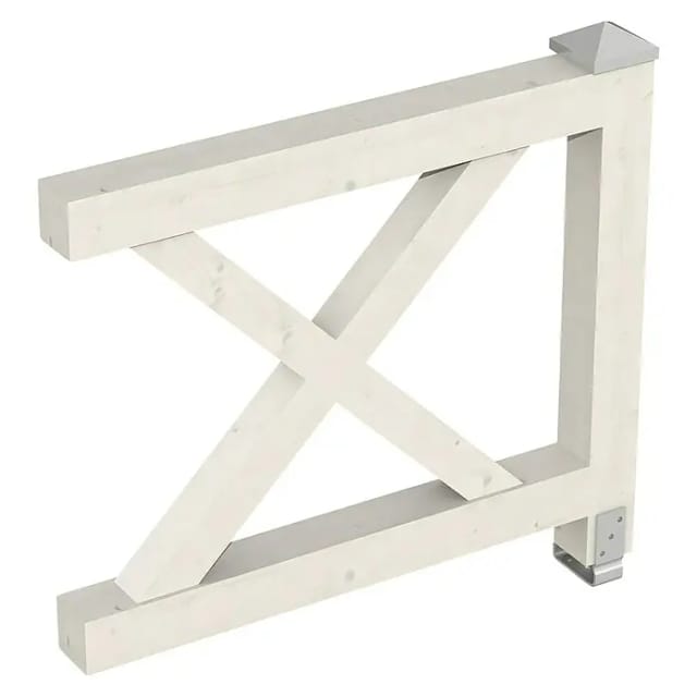 SKANHOLZ Brüstung, B x H: 108 x 84 cm, Holz, Farbe: weiß
