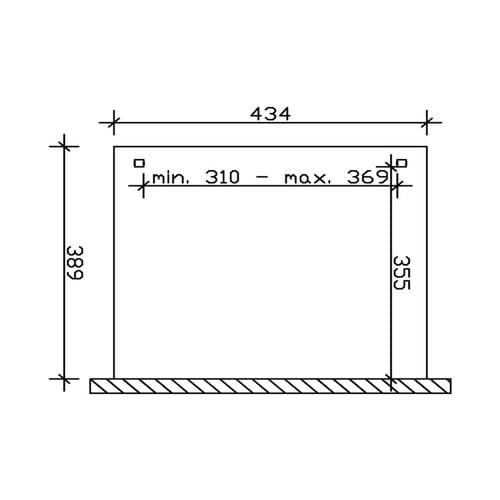 SKANHOLZ Terrassenüberdachung »Verona«, Breite: 434 cm, Dach: Polycarbonat (PC), natur - beige