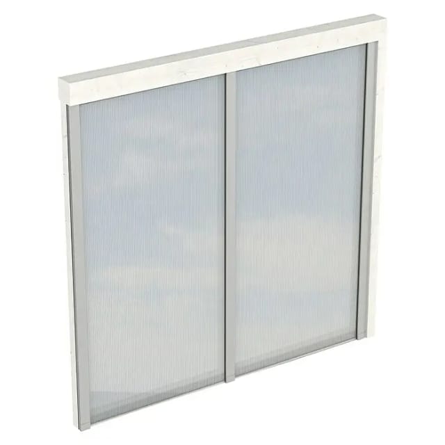 SKANHOLZ Seitenwand, B x H: 205 x 200 cm, Holz, Farbe: weiß