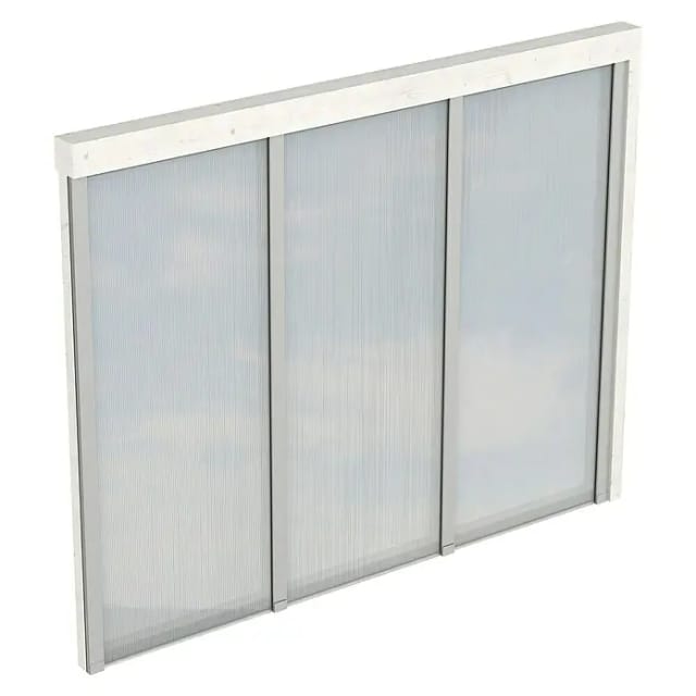 SKANHOLZ Seitenwand, B x H: 255 x 200 cm, Holz, Farbe: weiß