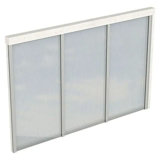 SKANHOLZ Seitenwand, B x H: 305 x 200 cm, Holz, Farbe: weiß
