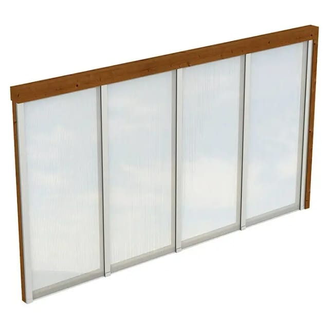 SKANHOLZ Seitenwand, B x H: 355 x 200 cm, Holz, Farbe: nussbaum