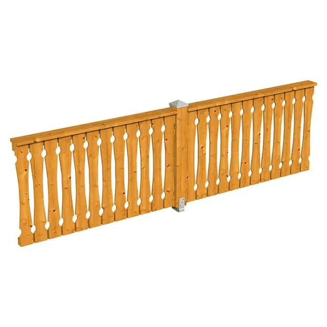 SKANHOLZ Brüstung, B x H: 335 x 96 cm, Holz, Farbe: eiche hell