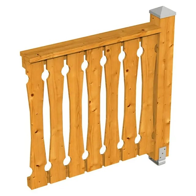 SKANHOLZ Brüstung, B x H: 108 x 96 cm, Holz, Farbe: eiche hell