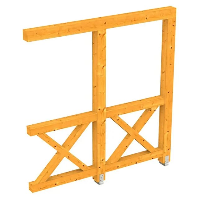 SKANHOLZ Seitenwand, B x H: 205 x 210 cm, Holz, Farbe: eiche hell