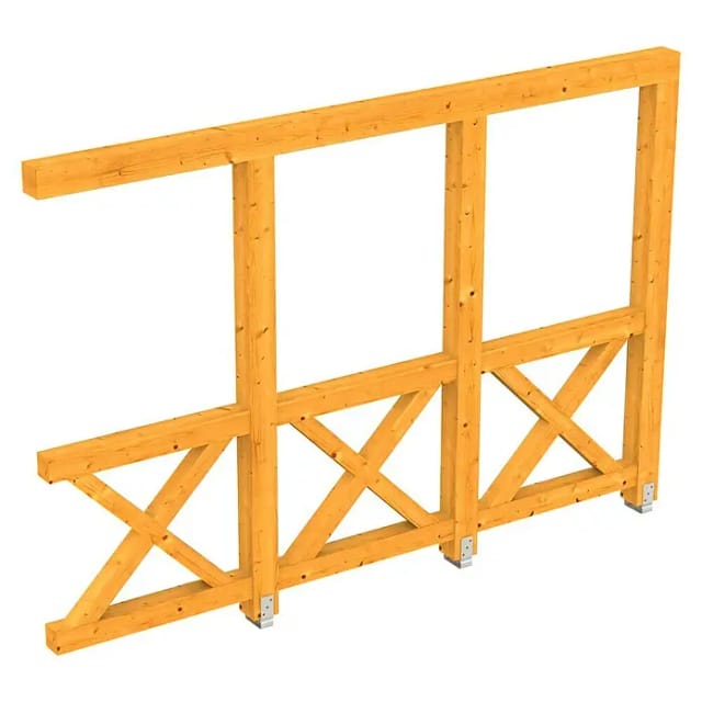 SKANHOLZ Seitenwand, B x H: 305 x 210 cm, Holz, Farbe: eiche hell