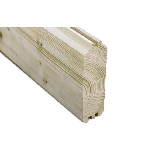 SKANHOLZ Holzgarage »Varberg 1«, BxT: 370 x 525 cm (Außenmaße), Holz - grau