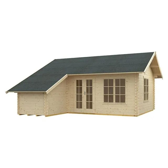 SKANHOLZ Gartenhaus »Esbjerg 3«, Holz, BxHxT: 660 x 339 x 720 cm (Außenmaße inkl. Dachüberstand) - beige