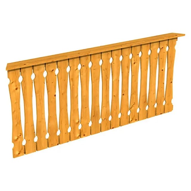 SKANHOLZ Brüstung, B x H: 210 x 96 cm, Holz, Farbe: eiche hell