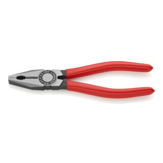 KNIPEX 03 01 180 EAN Kombizange mit Kunststoff überzogen schwarz atramentiert 180 mm