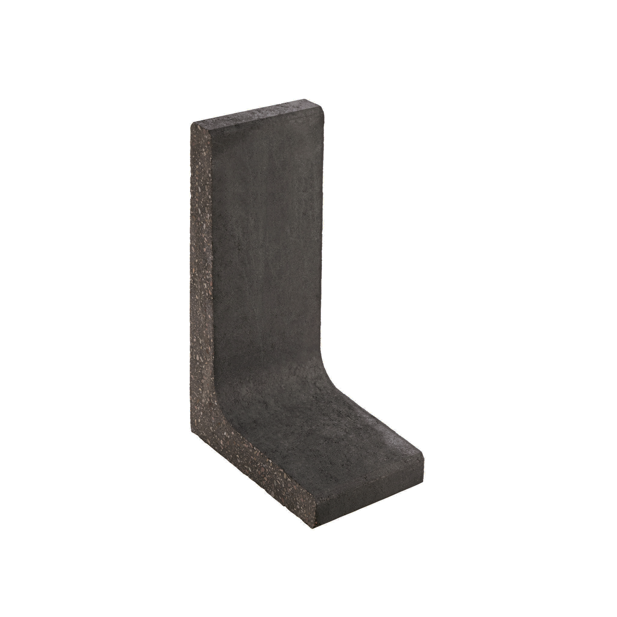 Diephaus L-Stein schmal Beton anthrazit 80 x 25 x 40 x 7 cm