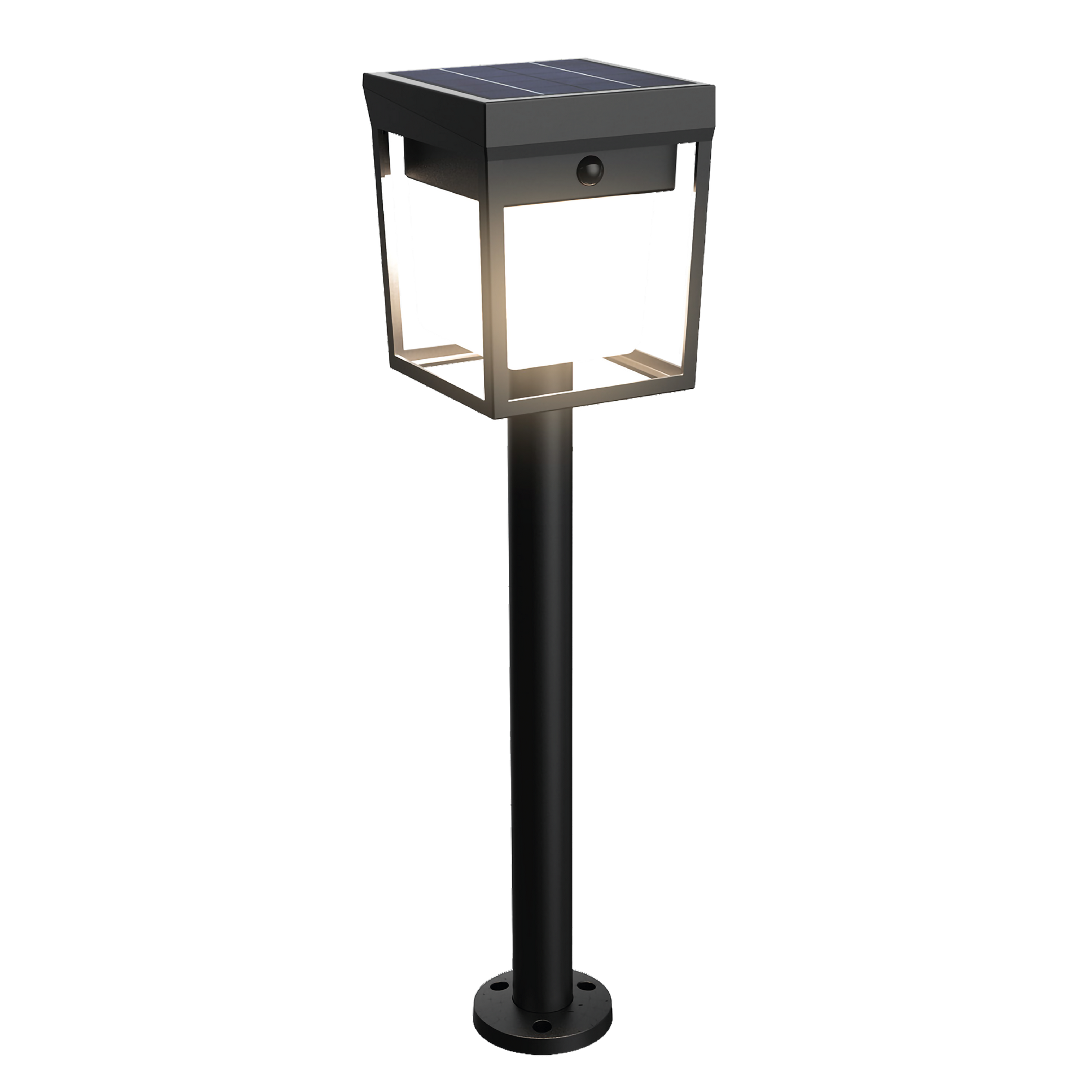 toom Solar-Wegeleuchte 'Utrecht' mit Bewegungssensor 30 lm neutralweiß IP 44 12,2 x 43,3 x 12,2 cm